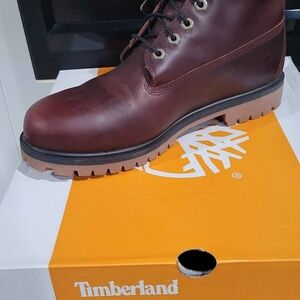 Timberland Men's Dark Brown Leather Boots